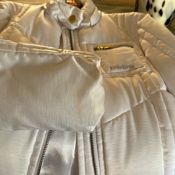 White Bebe Puffer Coat - Picture 8 of 12